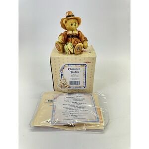 Vintage 1993 Cherished Teddies Miles Pilgrim Figurine 912751 Box COA Enesco